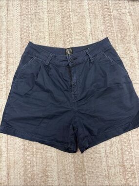 PRPS Navy Cotton High-Rise Women's Shorts